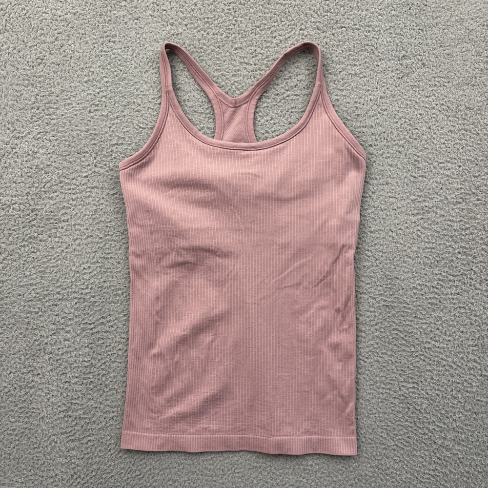 Lululemon Ebb To Street Tank Top Rose Blush Athletic Athleisure Women's 8